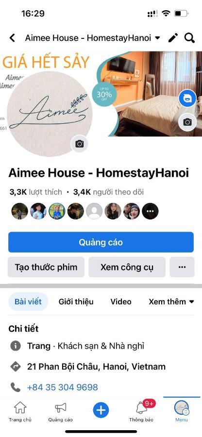 Aimee House - Phan Boi Chau 하노이 외부 사진